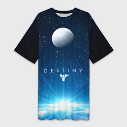 Женская длинная футболка Destiny Space