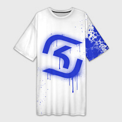 Женская длинная футболка SK Gaming: White collection