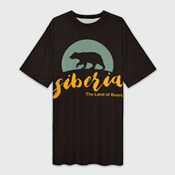 Женская длинная футболка Siberia: Land of Bears