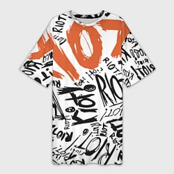 Женская длинная футболка Paramore: Riot