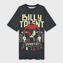 Женская длинная футболка Billy Talent: Louder than the DJ