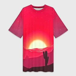 Женская длинная футболка Gorgeous sunset