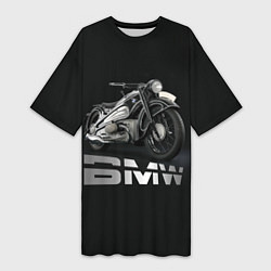 Женская длинная футболка Мотоцикл BMW
