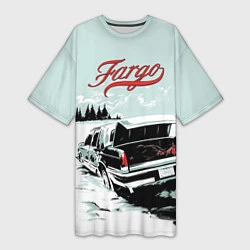 Футболка женская длинная Fargo Car, цвет: 3D-принт