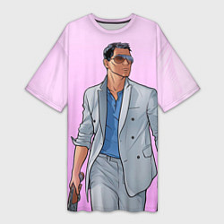 Женская длинная футболка The Loud House