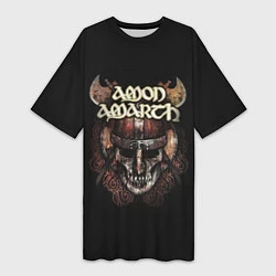 Женская длинная футболка Amon Amarth: Death Viking
