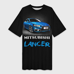 Женская длинная футболка Mitsubishi Lancer