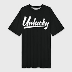 Женская длинная футболка Unlucky