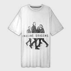 Женская длинная футболка Imagine Dragons: White