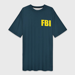 Женская длинная футболка FBI