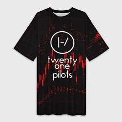 Женская длинная футболка Twenty one pilots