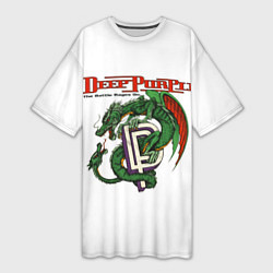 Женская длинная футболка Deep Purple: Green Gragon