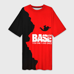 Женская длинная футболка Base Jumping: B&R