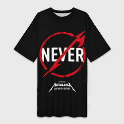 Женская длинная футболка Metallica: Like Never Before