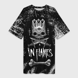 Женская длинная футболка In Flames: Skeleton King
