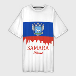 Футболка женская длинная Samara: Russia, цвет: 3D-принт