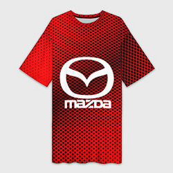 Женская длинная футболка Mazda: Red Carbon