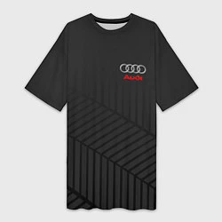 Женская длинная футболка Audi: Grey Collection
