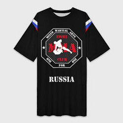 Женская длинная футболка MMA Russia