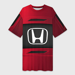 Футболка женская длинная Honda Sport, цвет: 3D-принт