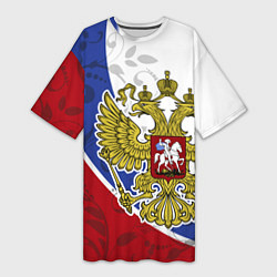 Женская длинная футболка Российская душа