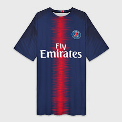 Женская длинная футболка Mbappe home 18-19