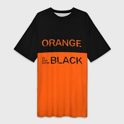 Футболка женская длинная Orange Is the New Black, цвет: 3D-принт