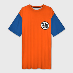 Женская длинная футболка DBZ: Goku Kanji Emblem