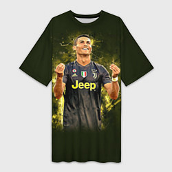 Женская длинная футболка Ronaldo: Juve Sport