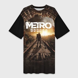 Женская длинная футболка Metro Exodus: Sunset