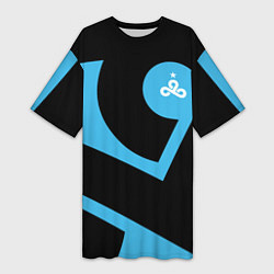 Женская длинная футболка CS:GO - Cloud9 the form 2018-2019
