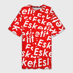 Футболка женская длинная Esketit Pattern, цвет: 3D-принт