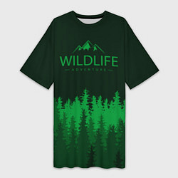 Женская длинная футболка Wildlife Adventure