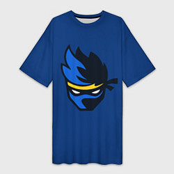 Женская длинная футболка NinjasHyper Face