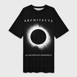 Женская длинная футболка Architects: Black Eclipse