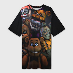 Женская длинная футболка Five Nights at Freddy's