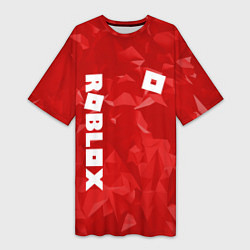 Футболка женская длинная ROBLOX: Red Style, цвет: 3D-принт