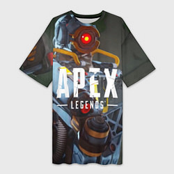 Женская длинная футболка Apex Legends: Robot