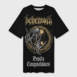 Женская длинная футболка Behemoth: Devil's Conquistador