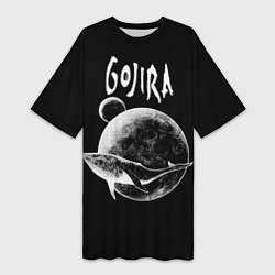 Женская длинная футболка Gojira: Space