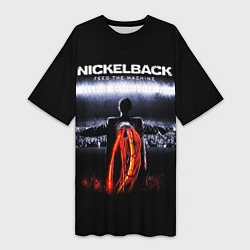 Женская длинная футболка Nickelback: Feed the Machine