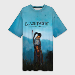 Женская длинная футболка BLACK DESERT