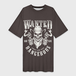 Женская длинная футболка Wanted Dangerous