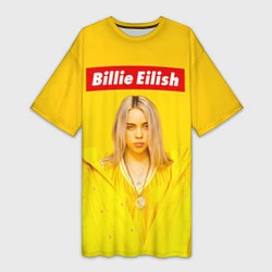 Женская длинная футболка Billie Eilish: MyBoi