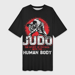 Женская длинная футболка Judo: Human Body