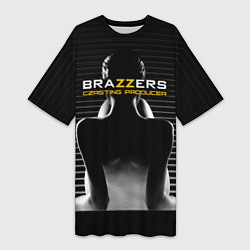 Женская длинная футболка Brazzers сasting-producer