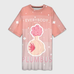 Женская длинная футболка Plumbus