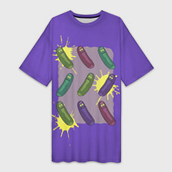 Женская длинная футболка The Pickle Man