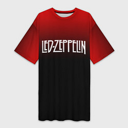Женская длинная футболка Led Zeppelin