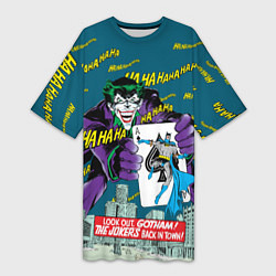 Женская длинная футболка The Joker Back in Town